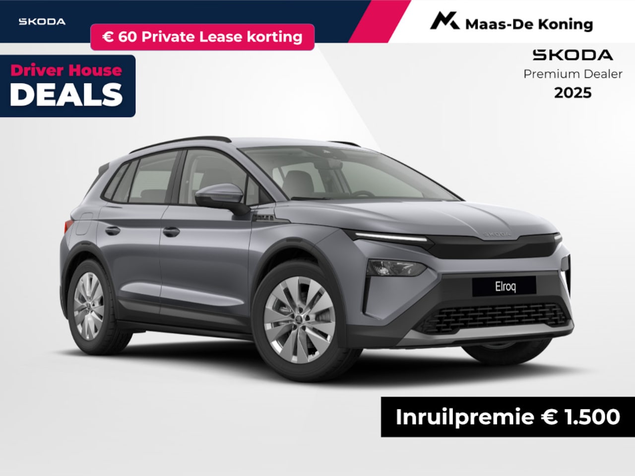 Skoda Elroq - Selection Elektromotor 125 kW / 170 PK SUV | PRIVATELEASE 399,- PER MAAND!! | 1500,- INRUI - AutoWereld.nl