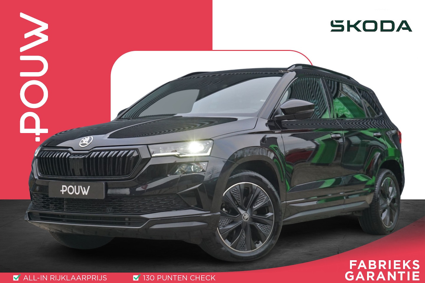 Skoda Karoq - 1.5 TSI 150pk DSG ACT Sportline Business | Trekhaak Wegklapbaar | Adaptive Cruise | Drive - AutoWereld.nl