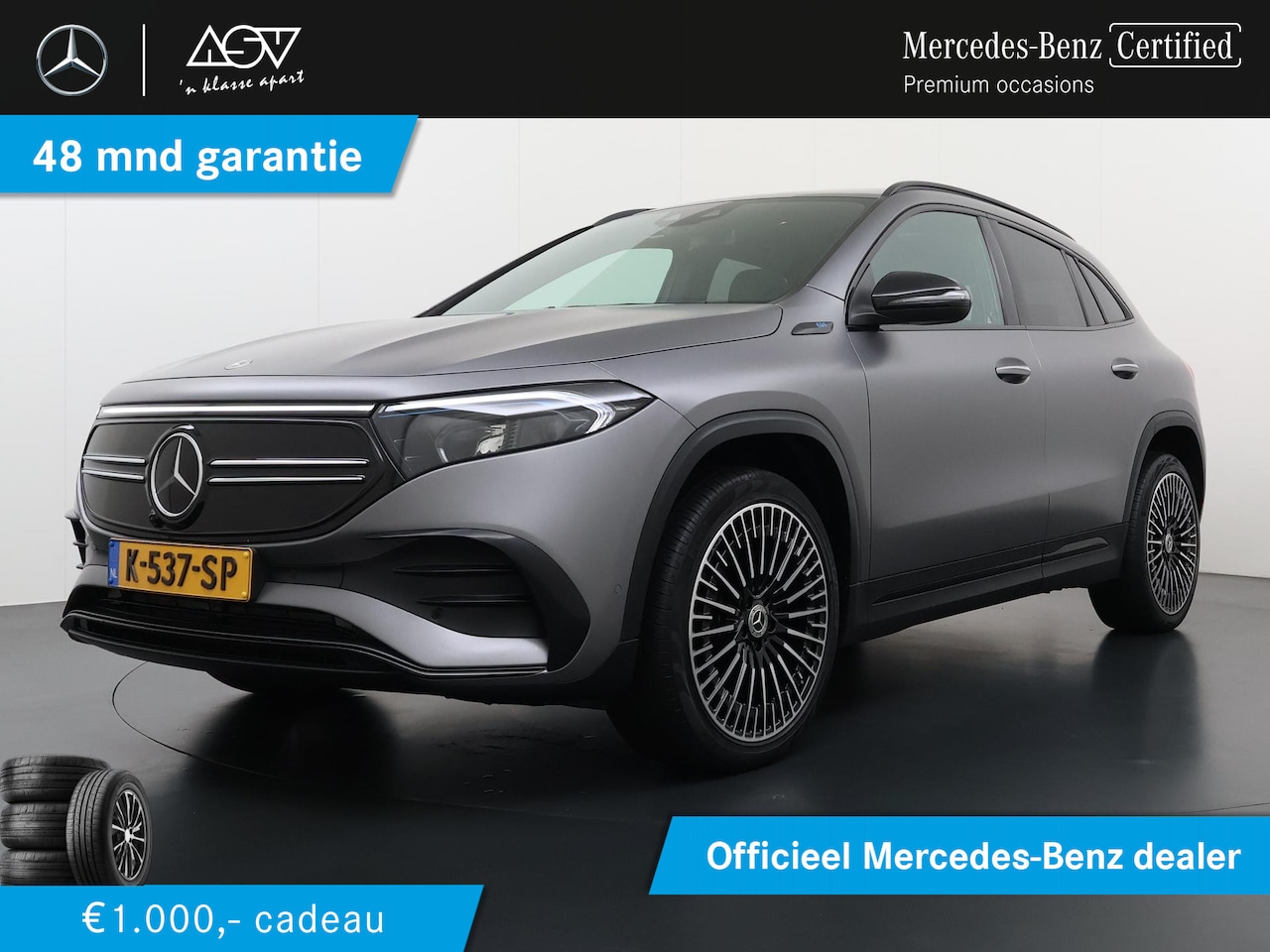 Mercedes-Benz EQA - 250 AMG Line 67 kWh | Panorama - Schuifdak | Trekhaak Wegklapbaar | Stoelventilatie/-verwa - AutoWereld.nl