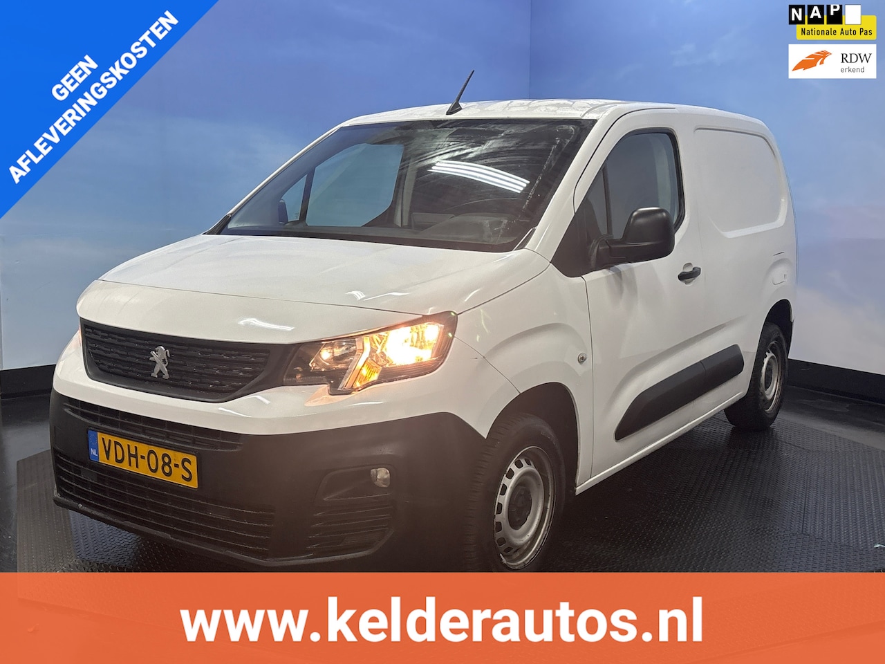 Peugeot Partner - 1.5 BlueHDI Premium Airco | Cruise | Navi |Trekhaak - AutoWereld.nl