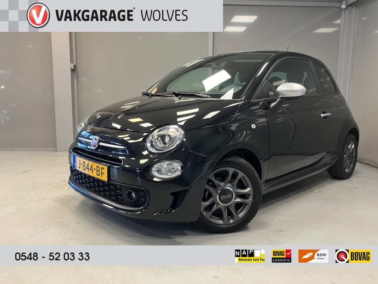 Fiat 500 - Rockstar 1.0 Hybrid | Panoramadak | Navigatie | Parkpilot | - AutoWereld.nl