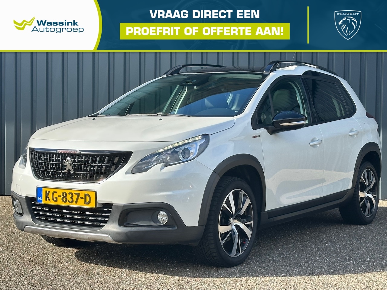Peugeot 2008 - 1.2 Turbo 130pk GT-Line I Trekhaak 1250KG I Glazen Dak I Navigatie I Parkeersensoren I Act - AutoWereld.nl