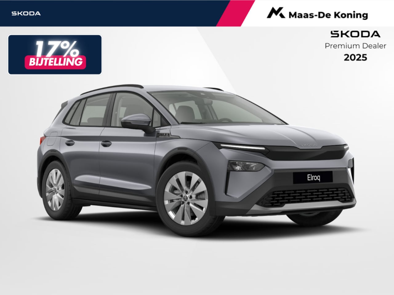 Skoda Elroq - Selection Elektromotor 150 kW / 204 PK SUV Elektri | Graphite Grey | 17% Bijtelling!! - AutoWereld.nl