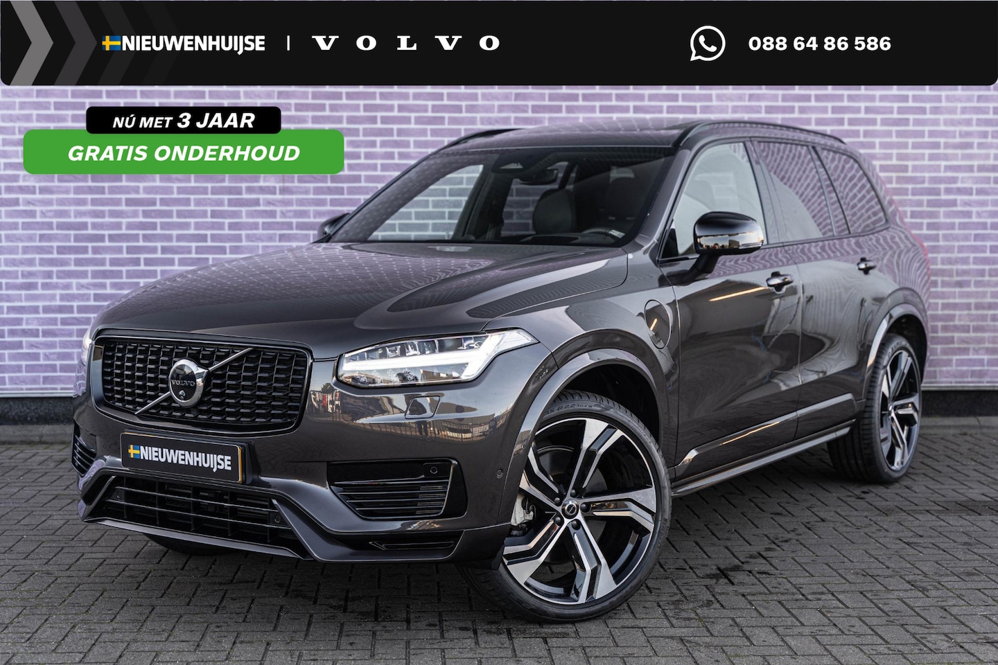 Volvo XC90 - T8 Recharge AWD Ultra Dark | 7-Zits | Longe Range | Google | Schuif-/Kanteldak | Memory | - AutoWereld.nl