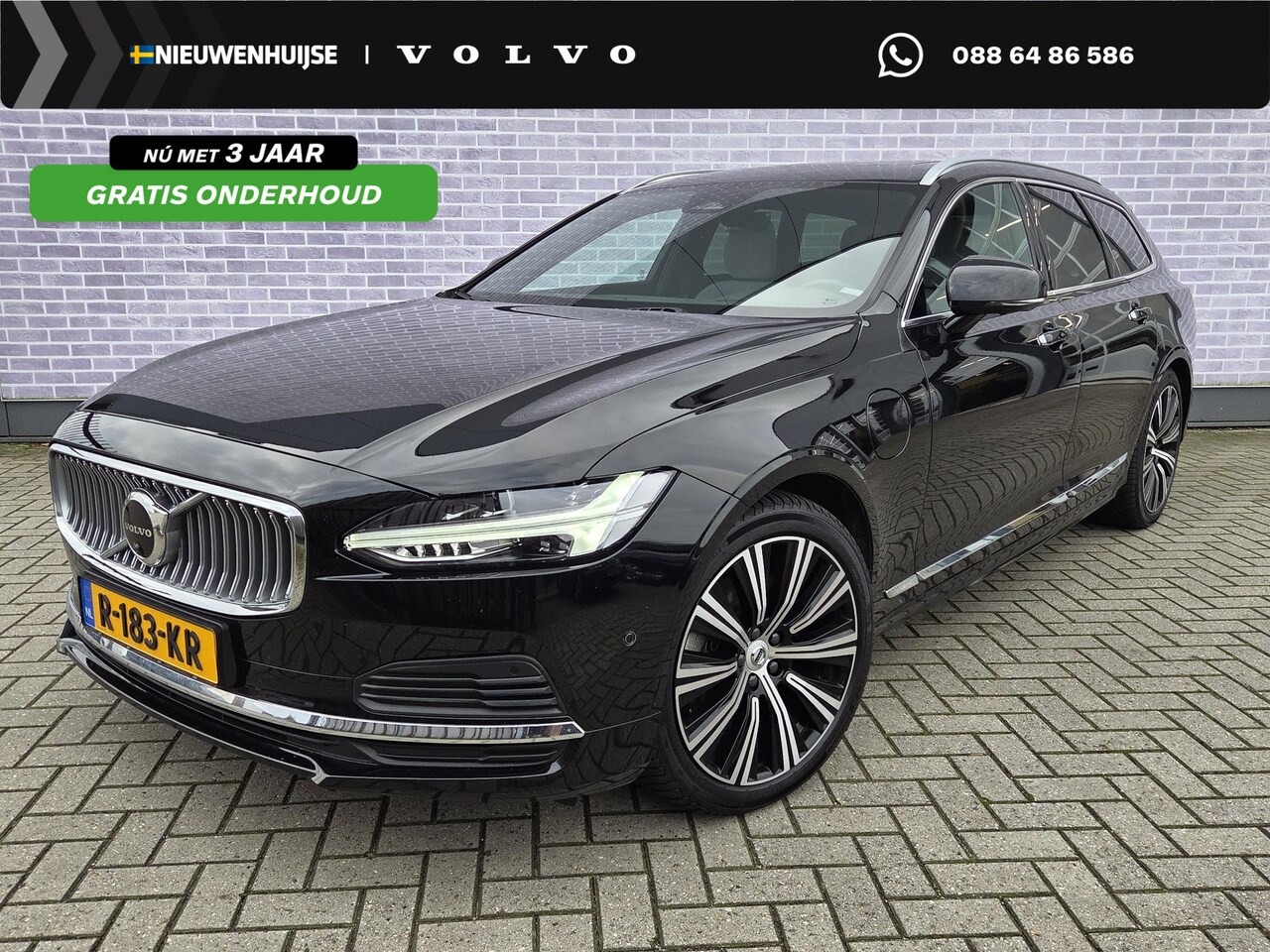 Volvo V90 - T6 Plug-in Hybrid AWD Inscription Aut | Trekhaak 2100 kg | Google Maps | Long Range Accu | - AutoWereld.nl