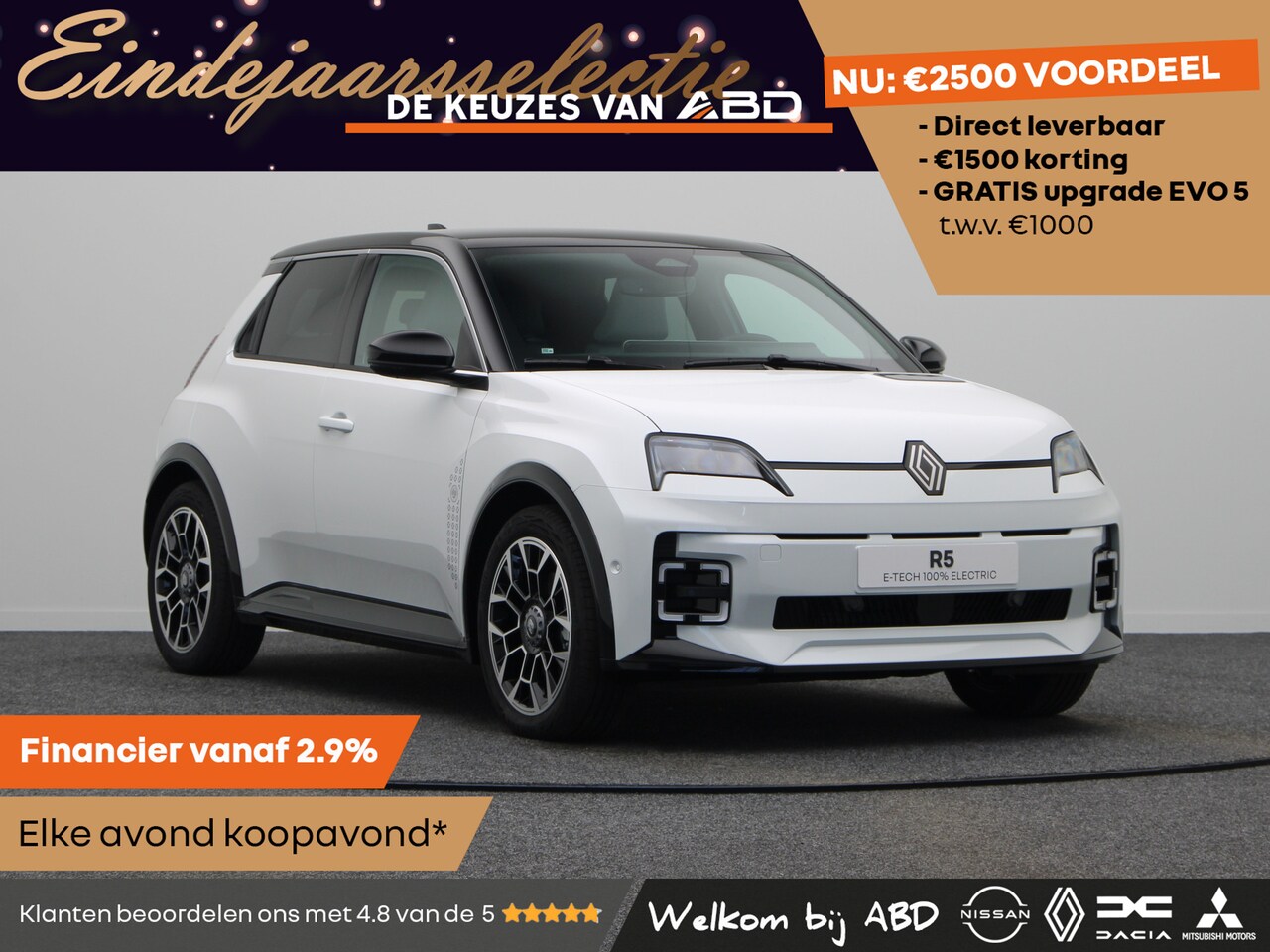 Renault 5 - Roland-Garros Comfort range | Achteruitrijcamera | Elektrisch verwarmbare voorstoelen | IS - AutoWereld.nl