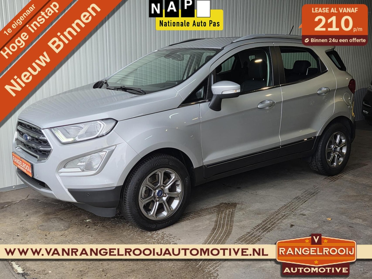 Ford EcoSport - 1.0 Titanium, stoel-, stuur-, voorruitverw., clima, cruise, camera - AutoWereld.nl