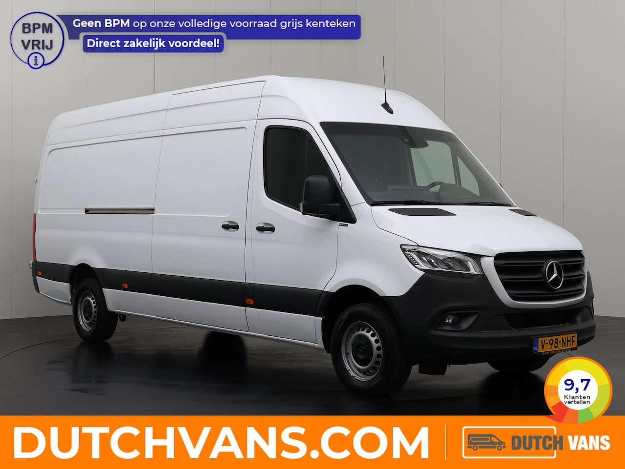Mercedes-Benz Sprinter - 317CDI L3H2 Maxi | Led | Mbux | 3500Kg Trekhaak | Navigatie | Airco | Cruise | Betimmering - AutoWereld.nl