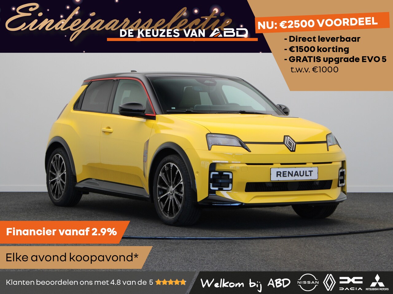 Renault 5 - Iconic cinq Comfort range | Achteruitrijcamera | Elektrisch verwarmbare voorstoelen | ISOF - AutoWereld.nl