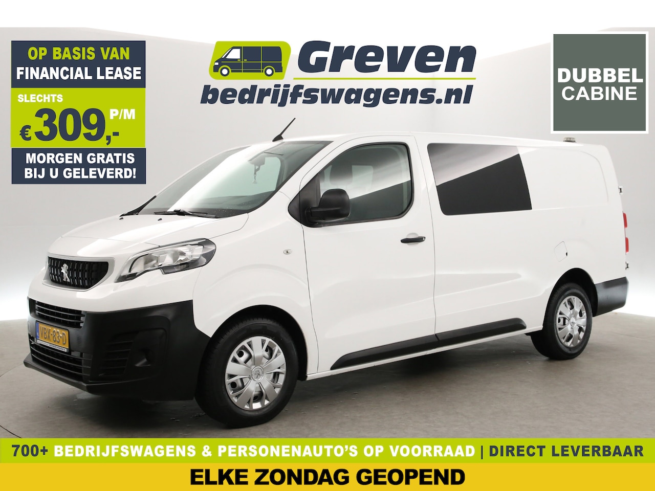 Peugeot Expert - 2.0 BlueHDI L3H1 | DC | Airco | Carplay | Cruise | Trekh. | Navi - AutoWereld.nl