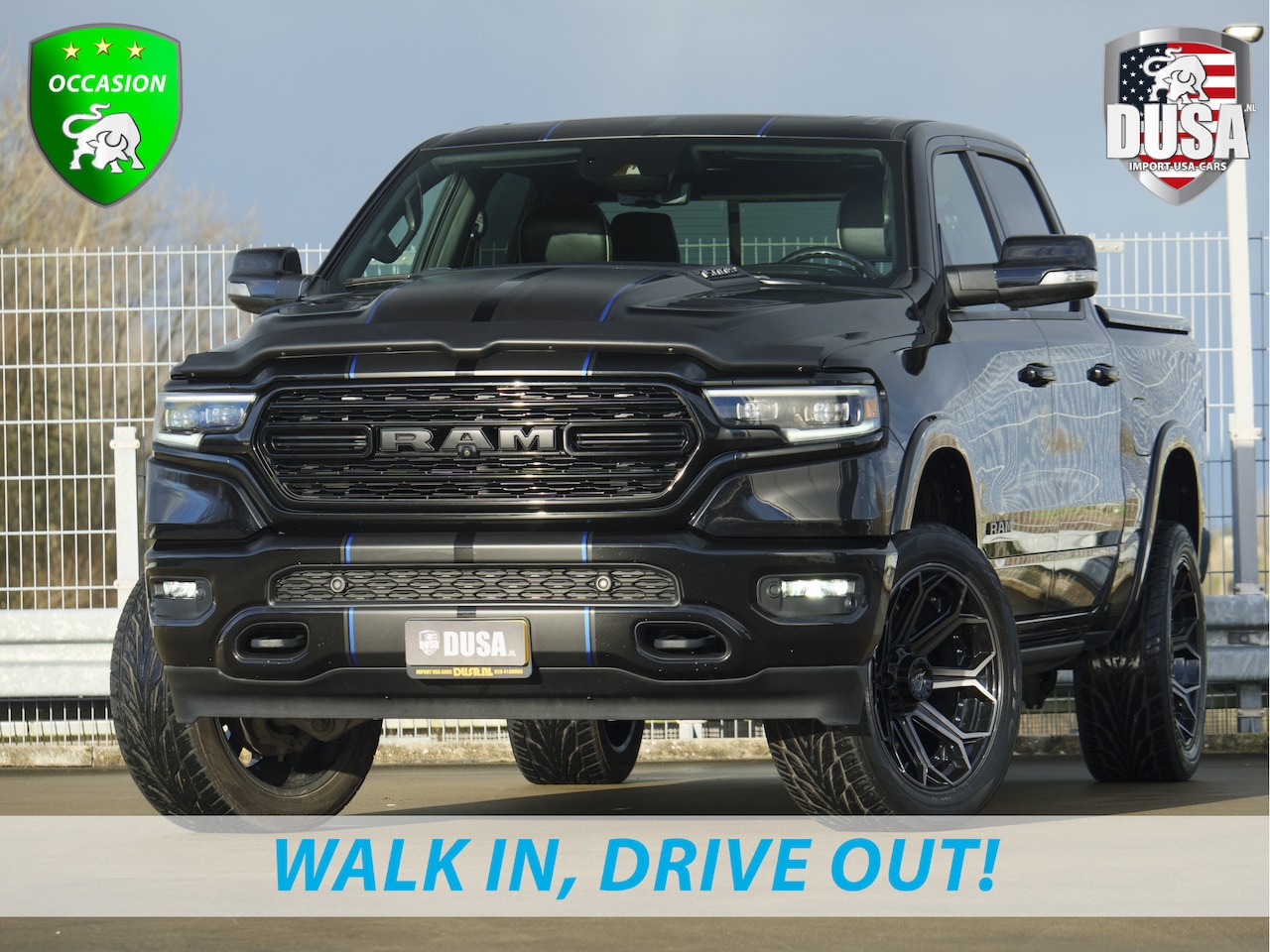 Dodge Ram 1500 - Limited | 5.7 V8 | 4x4 | Crew Cab | Striping | 22 inch Wheels | LPG | Panorama | - AutoWereld.nl