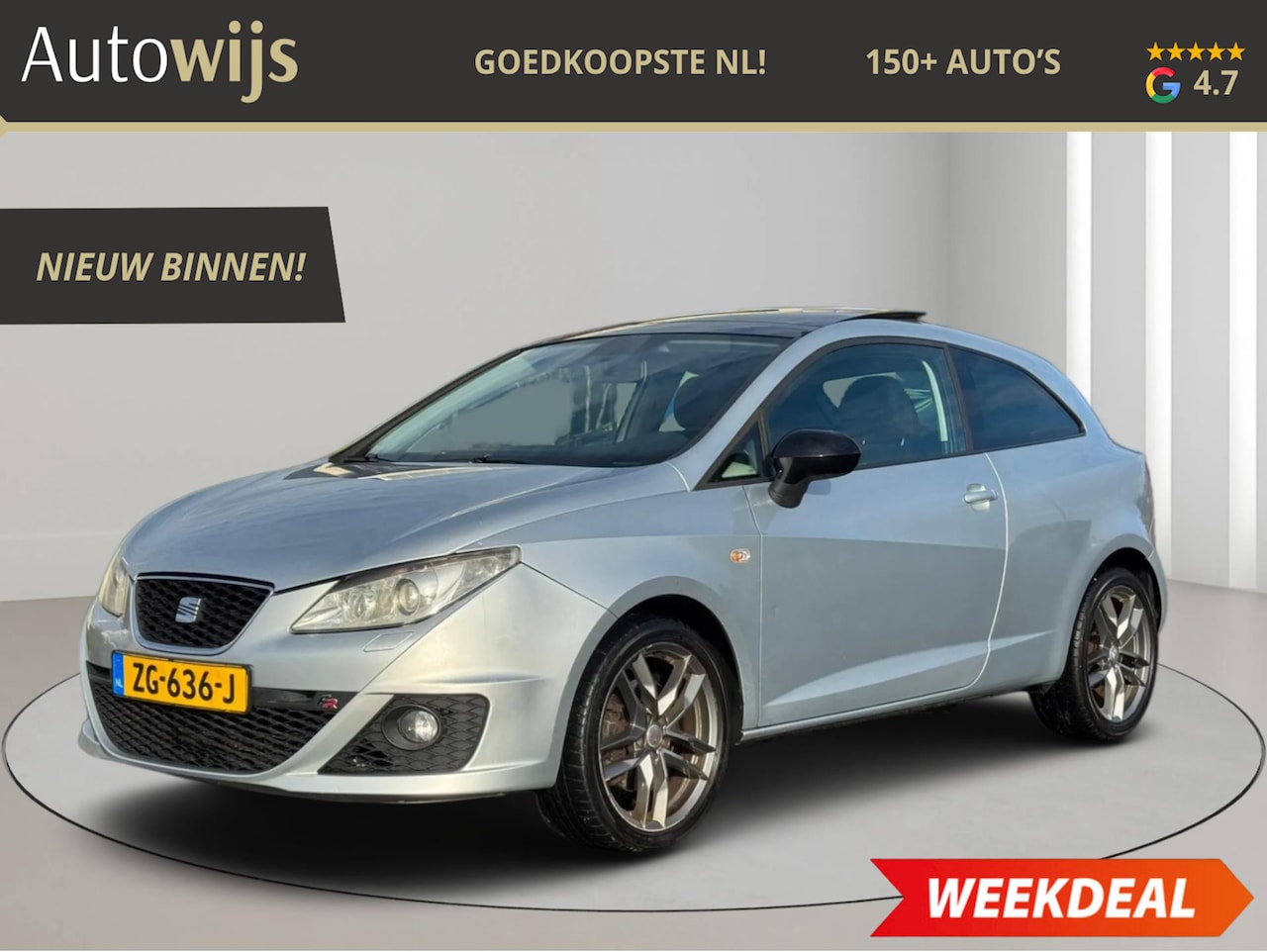 SEAT Ibiza - 1.4 TSI FR|150PK|FR|PANO|AUTOMAAT|CLIMA|XENON|NAVI - AutoWereld.nl