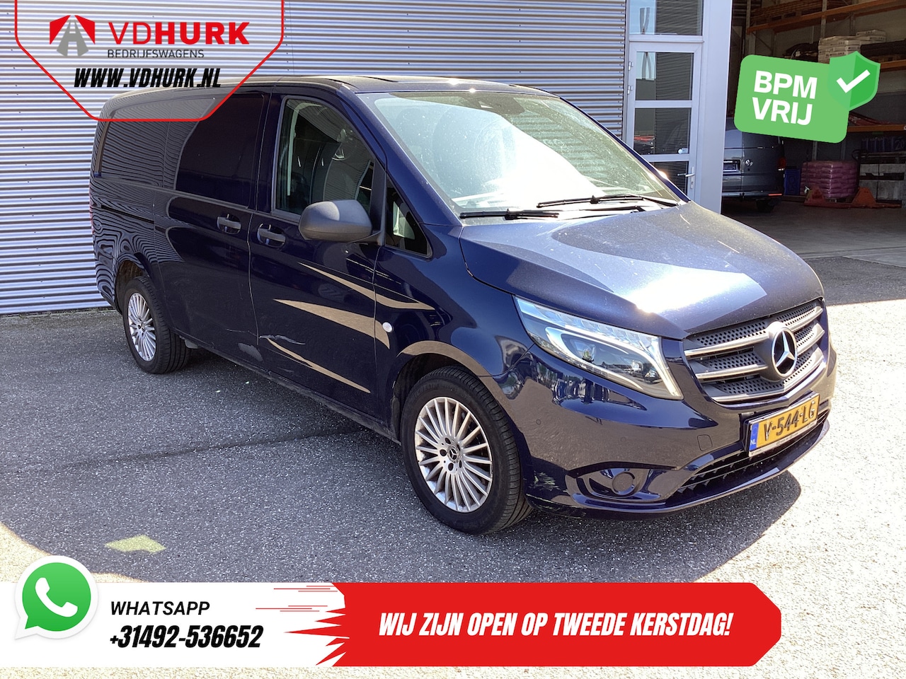Mercedes-Benz Vito - 119 CDI L2 Aut. EXPORT ONLY 2x Schuifdeur/ Leder/ LED/ Climate/ Cruise/ Camera/ Navi/ Trek - AutoWereld.nl