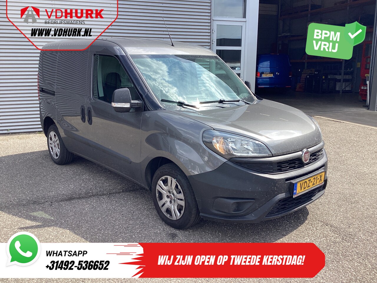 Fiat Doblò Cargo - 1.6 MJ 105 pk 3Pers./ Airco/ Cruise/ Navi/ Trekhaak - AutoWereld.nl