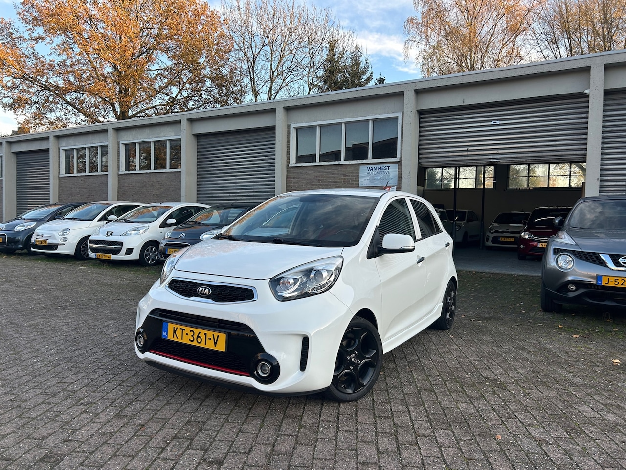 Kia Picanto - 1.2 CVVT SportsLine Navigator Clima, Camera, Navi, Stuur/stoel Verwarming. NAP! - AutoWereld.nl