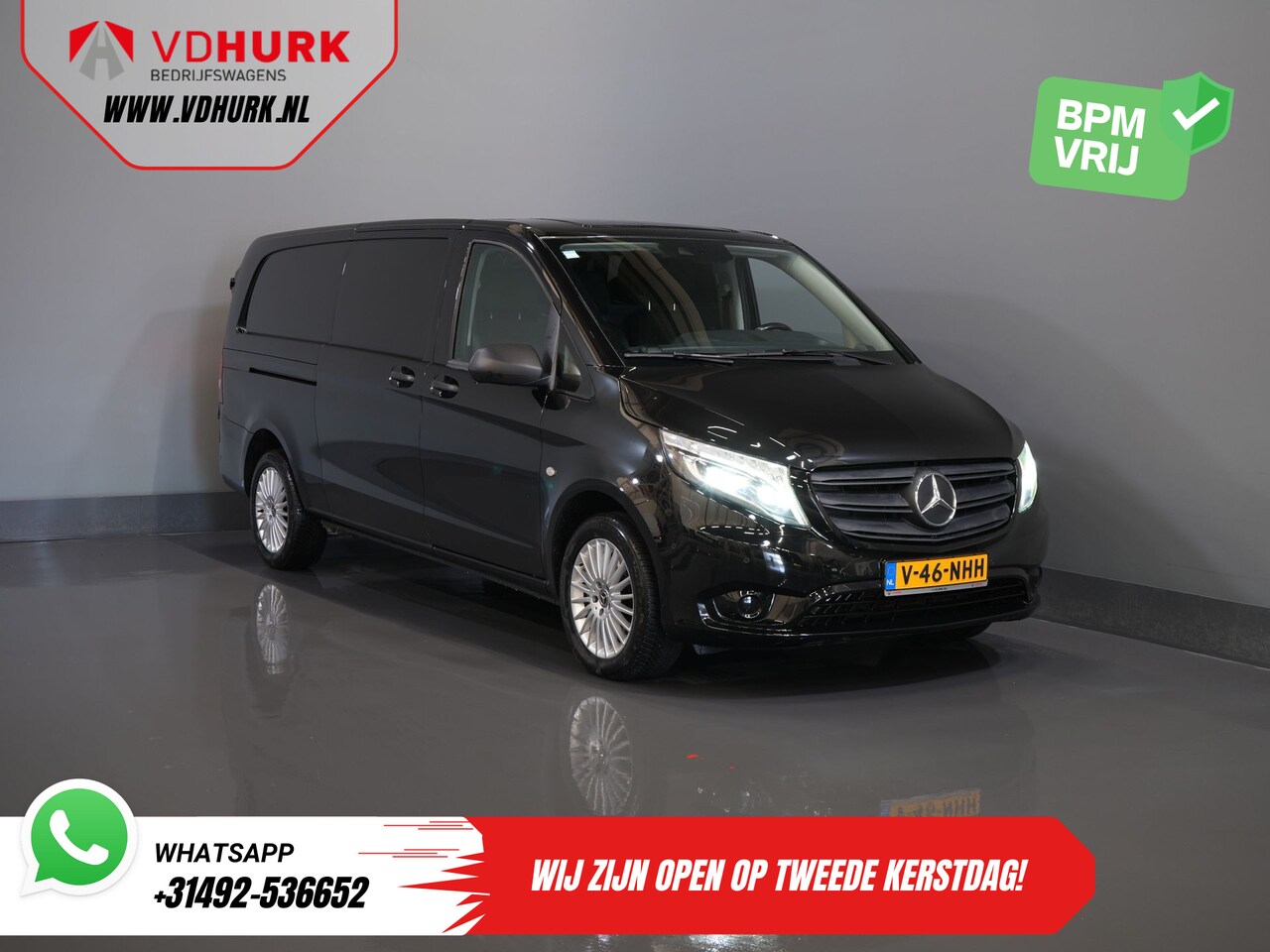 Mercedes-Benz Vito - 119 CDI 4Matic L3 Aut. 4x4/ 2.5t Trekverm./ Adapt. Cruise/ LED/ Alarm/ Carplay/ Trekhaak/ - AutoWereld.nl