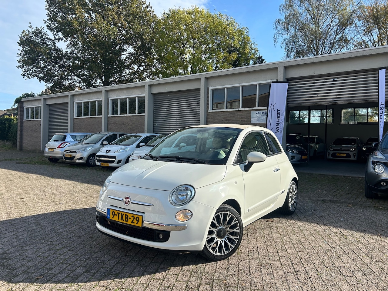 Fiat 500 C - 0.9 TwinAir Lounge Cabrio, Airco, Leer stoelen, NAP! - AutoWereld.nl