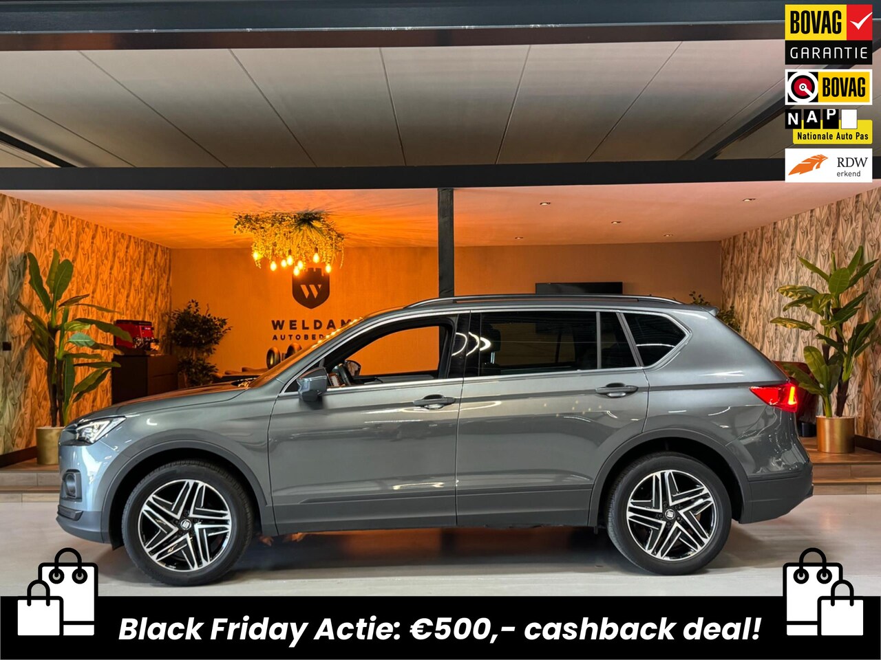 SEAT Tarraco - 1.5 TSI Xcellence Garantie Digi Dash Carplay 360 Camera Elek Achterklep ACC Clima Navi Key - AutoWereld.nl