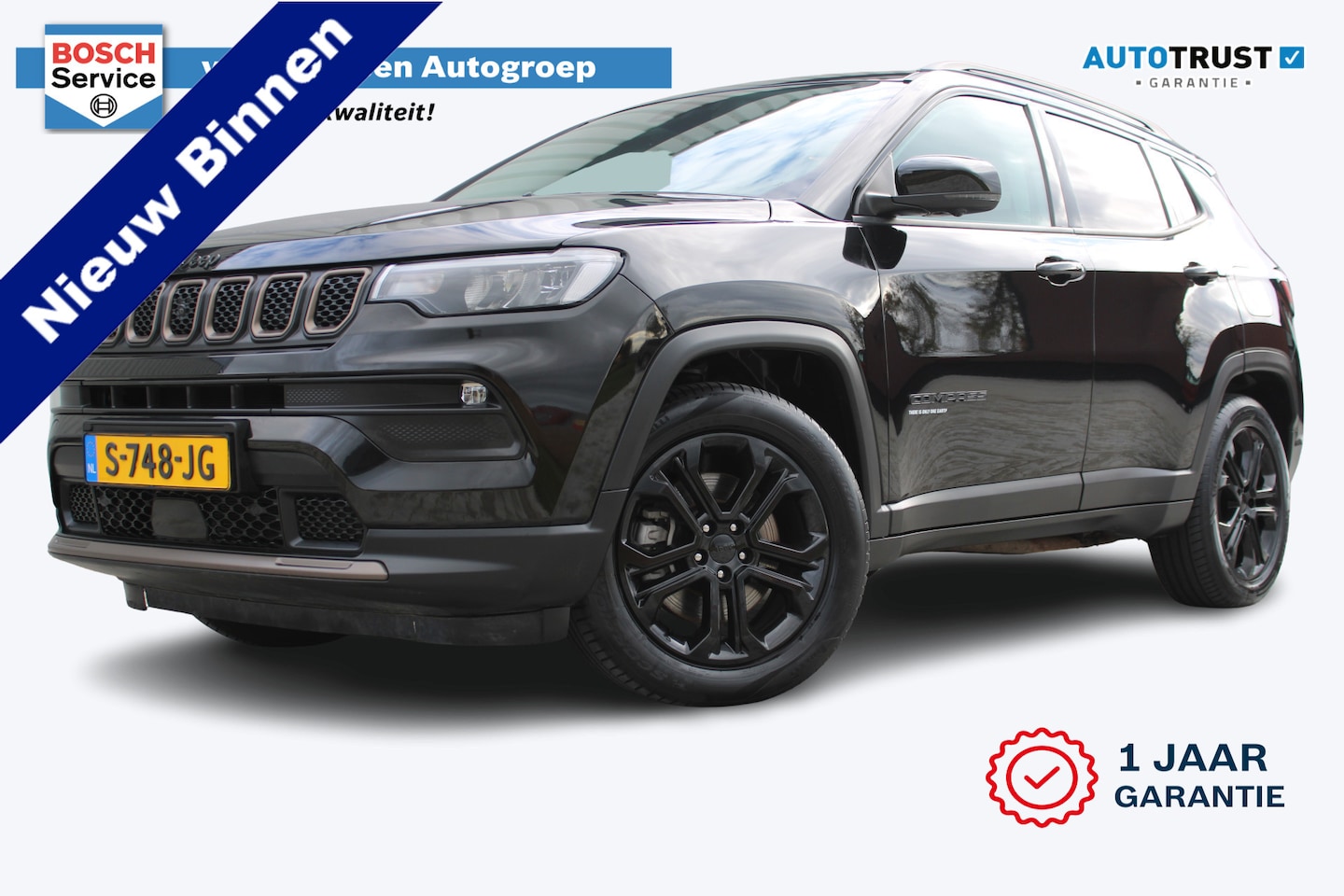 Jeep Compass - 4xe 240 Plug-in Hybrid Upland | Incl. 12 maanden garantie | Highway assist | Apple carplay - AutoWereld.nl