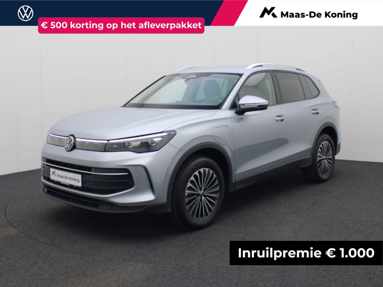 Volkswagen Tiguan - 1.5eHybrid 150kW/204PK Life DSG · Apple Car Play  · Dodehoeksensor ·  Stoel,-stuur, & acht - AutoWereld.nl