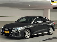 Audi A3 Limousine - 30 TFSI S edition, 2 X S- LINE, matrix led, daytona grijs, 1 e eigenaar, 1/2 leder, 's, NL