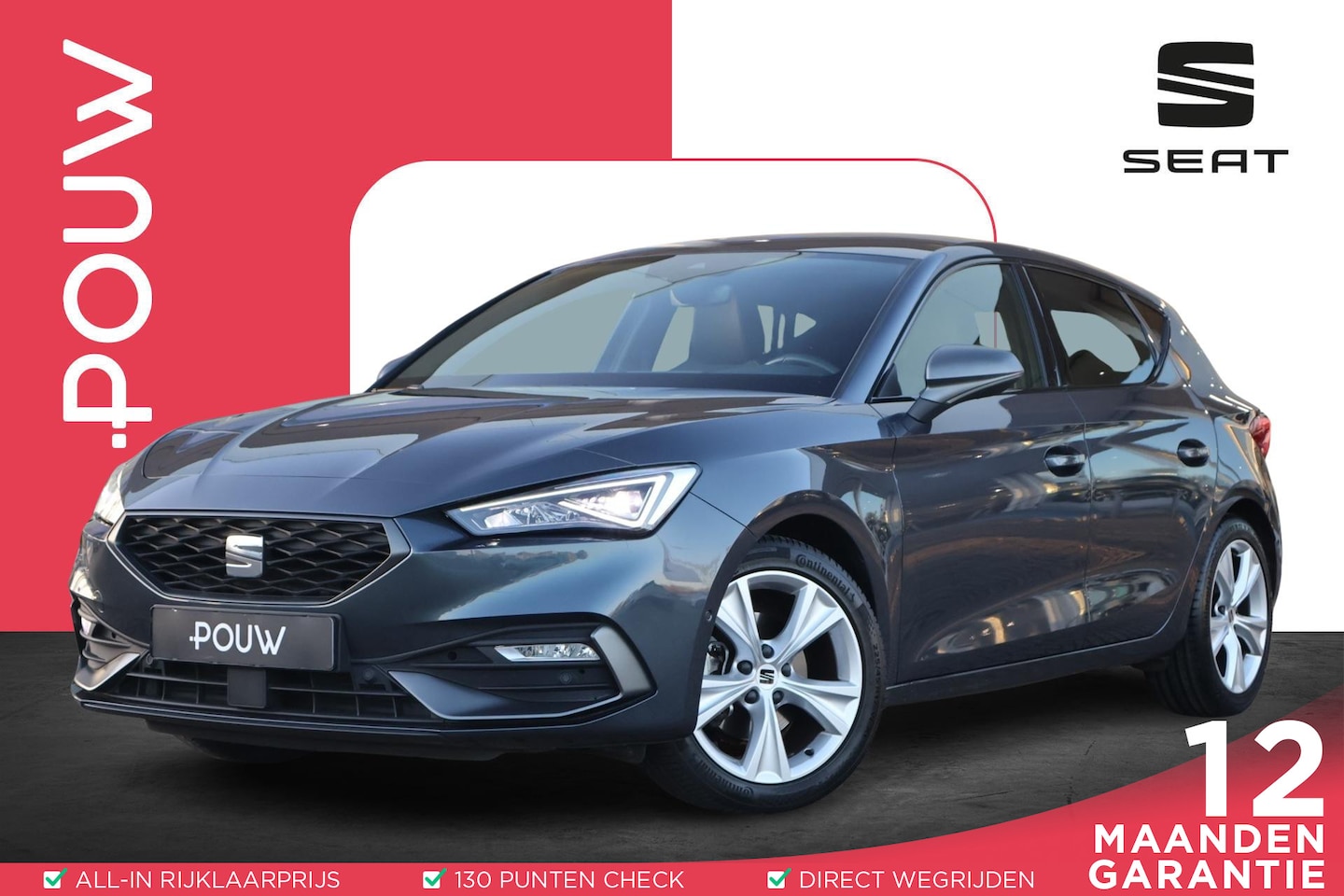 SEAT Leon - 1.0 TSI 110pk FR Launch Edition | Adaptive Cruise | PDC | Navigatie | Apple Carplay/Androi - AutoWereld.nl