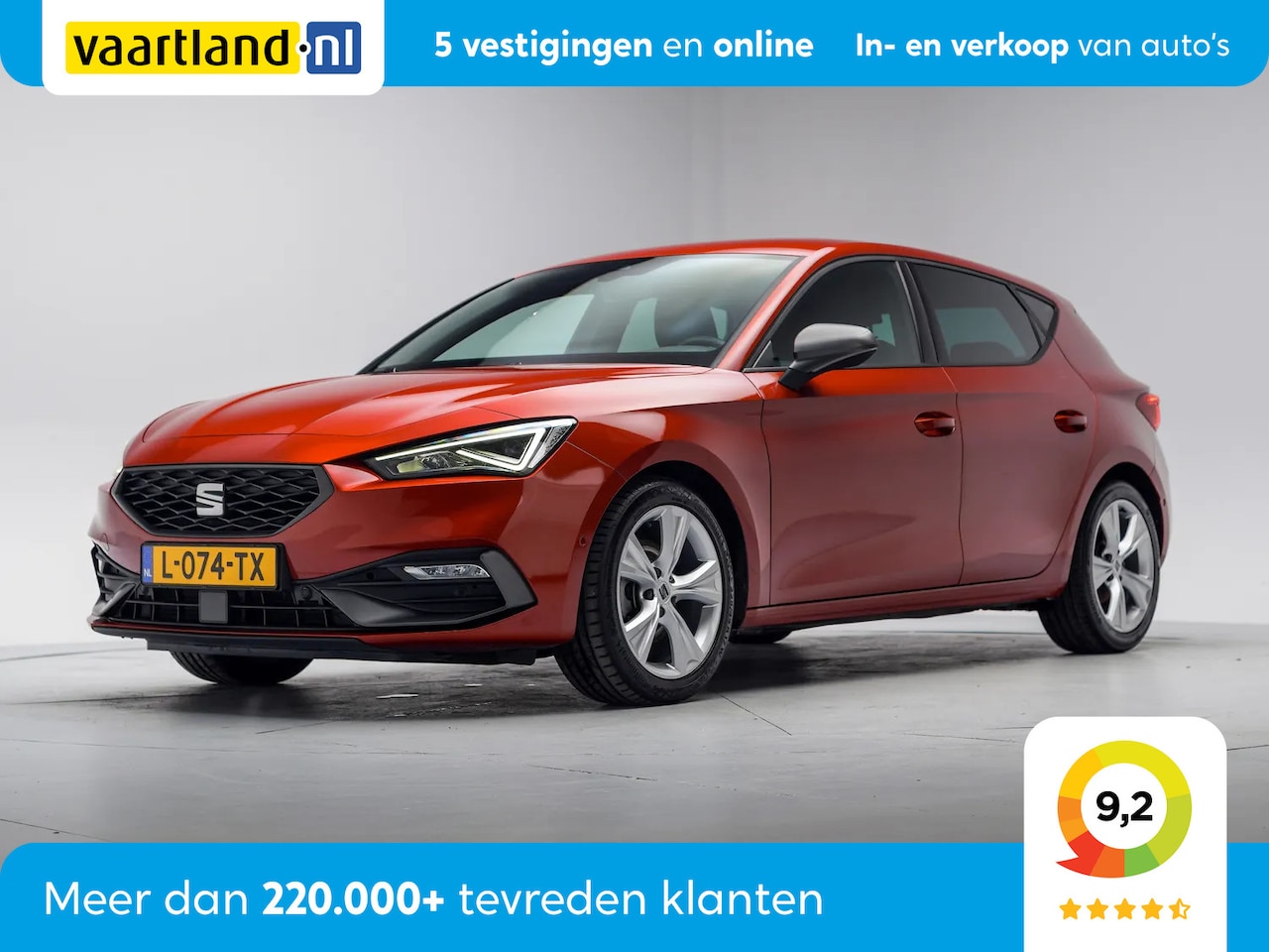 SEAT Leon - 1.0 TSI FR Business Intense [ Adapt.cruise Virtual Navi Elek.stoelen ] - AutoWereld.nl