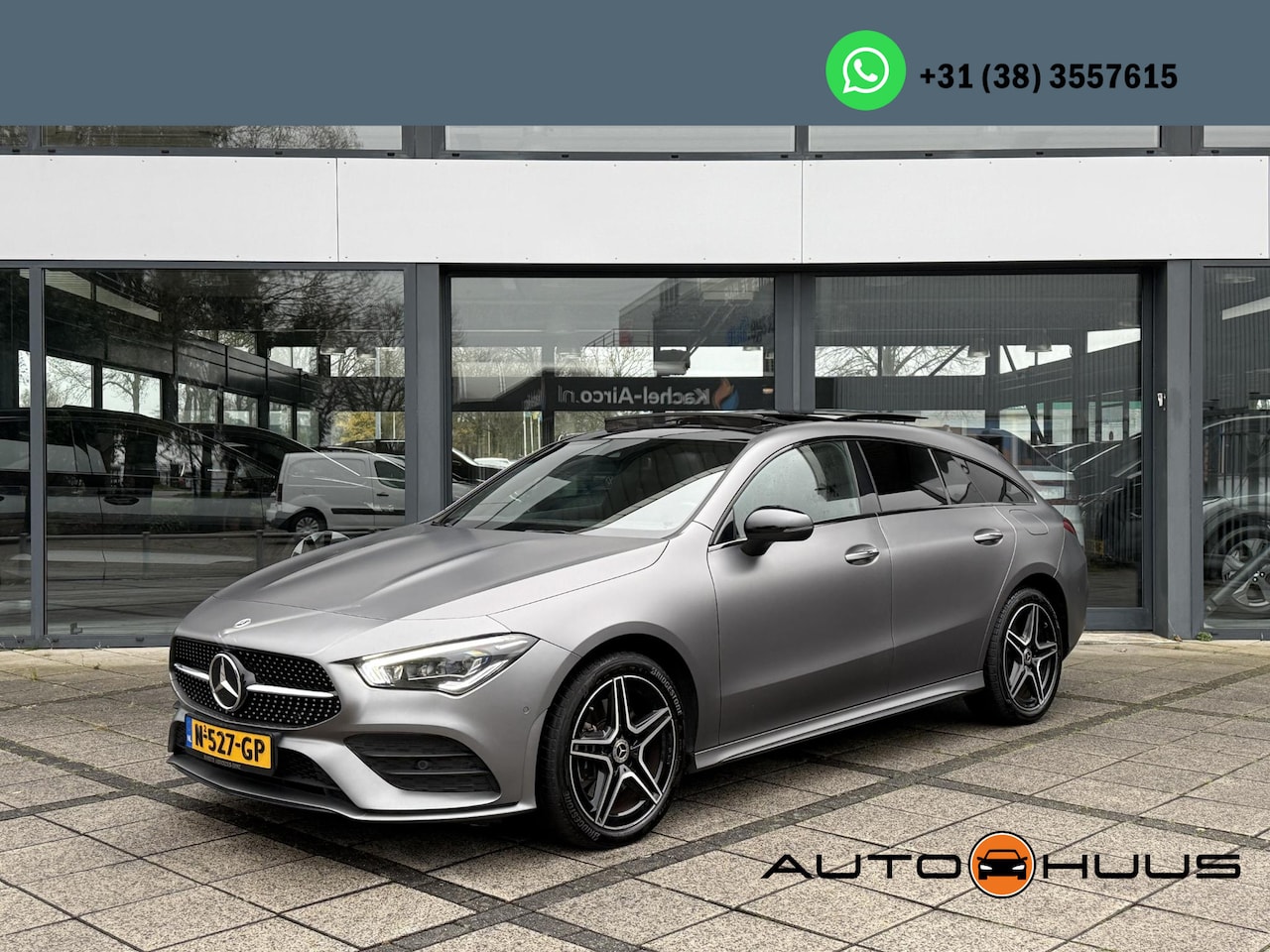 Mercedes-Benz CLA-klasse Shooting Brake - 250e Aut. Business Sol. AMG | Panorama | Burmester | Designo Magno | Sfeer Verlichting | - AutoWereld.nl