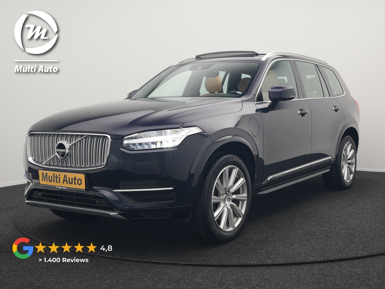 Volvo XC90 - T8 Twin Engine AWD Inscription 7 Persoons Plug In Hybrid 394pk Dealer O.H. PHEV | Panodak - AutoWereld.nl