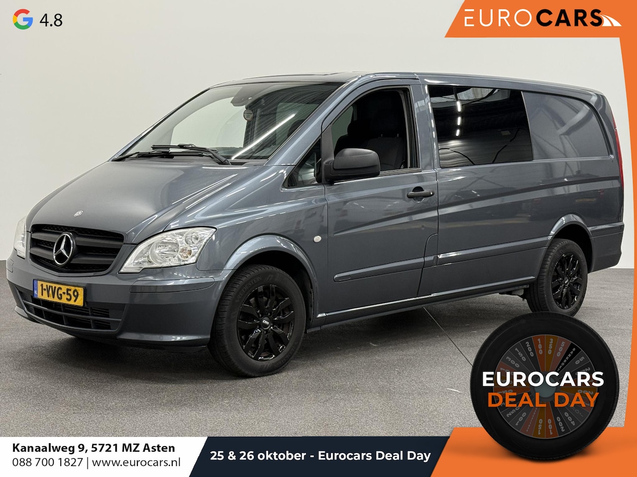 Mercedes-Benz Vito - 113 CDI 320 Functional Lang Dubbele Cabine Luxe Airco Navi Cruise Control LM velgen Achter - AutoWereld.nl