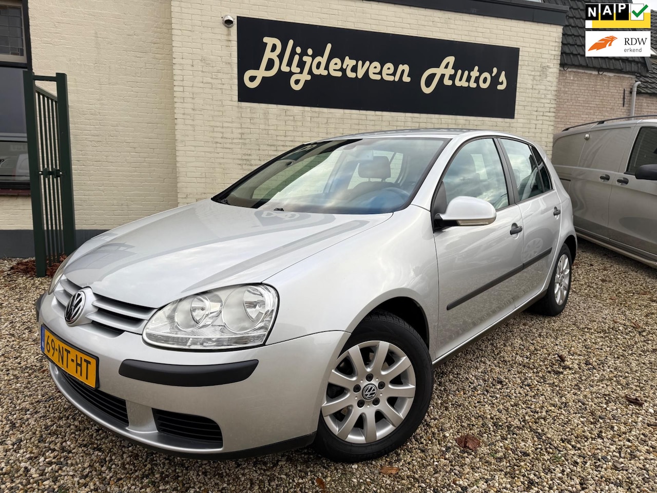 Volkswagen Golf - 1.6 FSI Comfortline 5Drs | Airco | Cruise | Leer | LM | Stoel VW - AutoWereld.nl