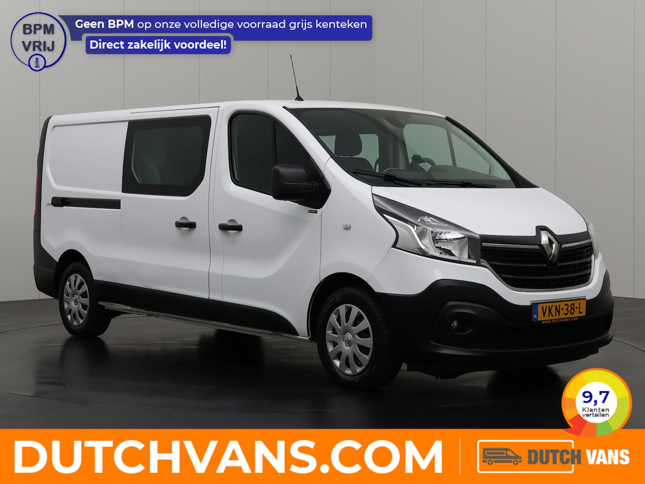Renault Trafic - 2.0DCi 120PK Lang Dubbele Cabine | 6-Persoons | Navigatie | Camera | Airco | Cruise - AutoWereld.nl