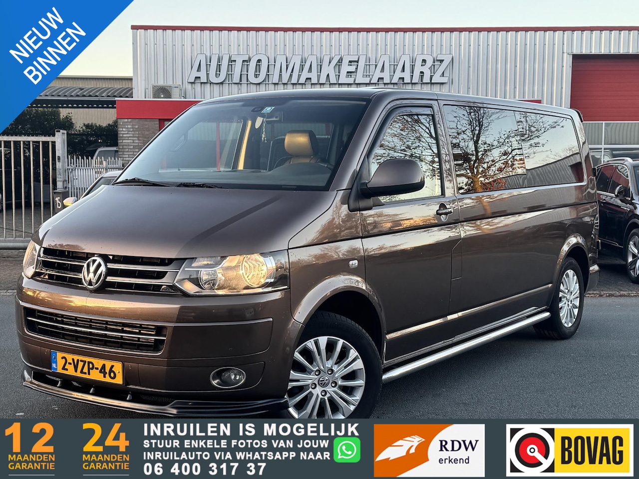 Volkswagen Transporter - 2.0 TDI L2H1 DC Comfortline NAP AUTOMAAT - AutoWereld.nl