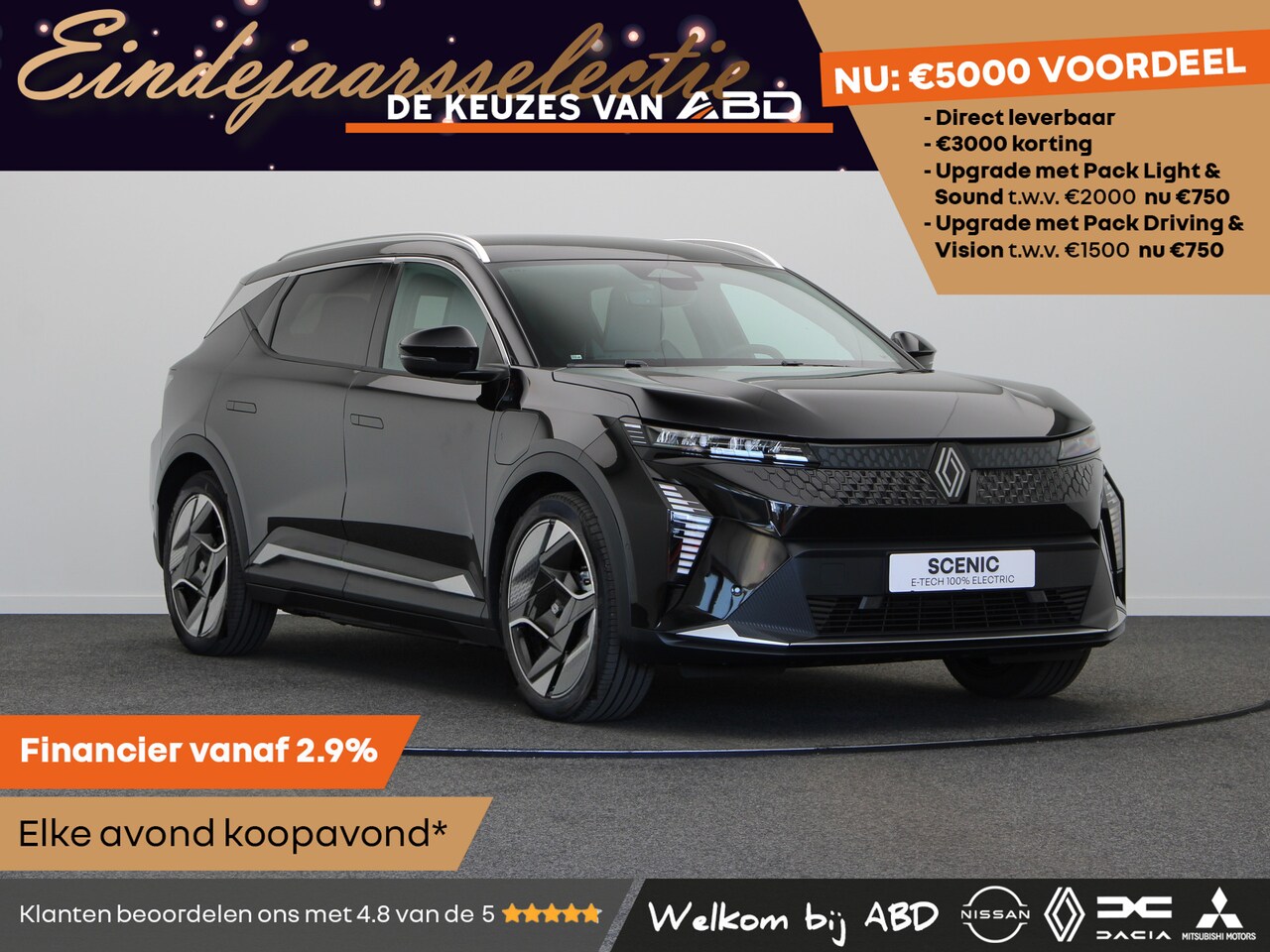 Renault Scenic E-Tech - Iconic Long range | Achteruitrijcamera | Adaptive Vision LED koplampen met geïntegreerde m - AutoWereld.nl