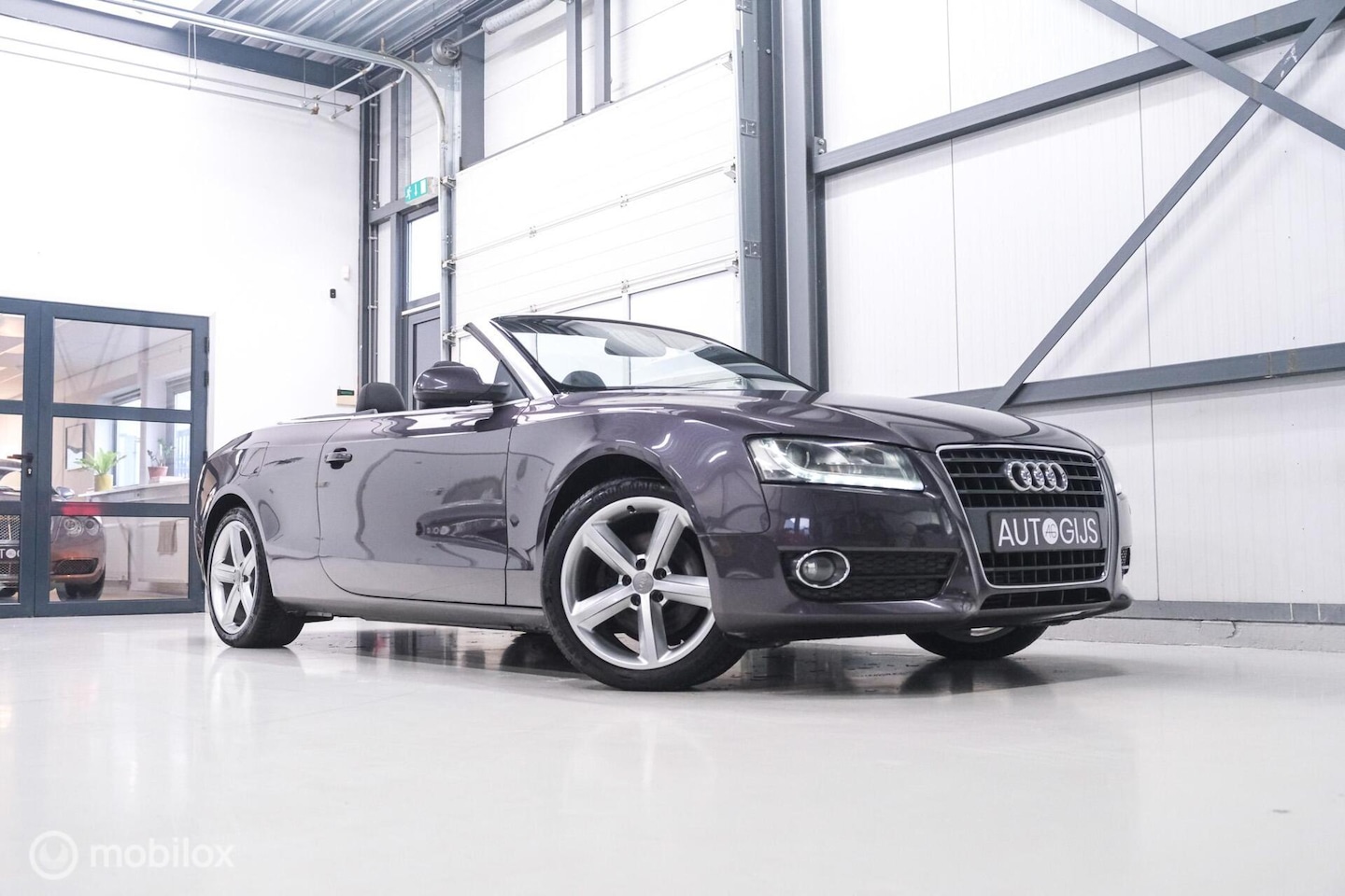 Audi A5 Cabriolet - 1.8 TFSI Pro Line S | NAP NL auto | Amethist Grey | Leder | youngtimer | LED | Zeer mooi | - AutoWereld.nl