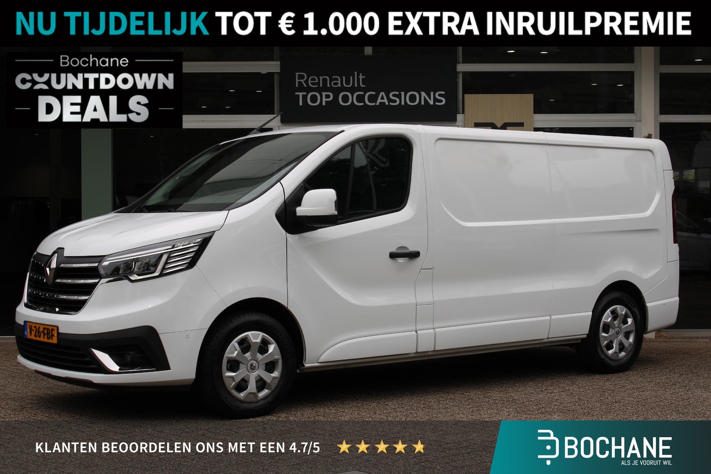 Renault Trafic E-Tech - T29 L2H1 Comfort 52 kWh Passagiers airbag | EASY LINK navigatiesysteem met 8" touchscreen - AutoWereld.nl