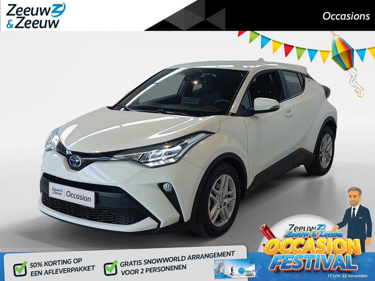 Toyota C-HR - 1.8 Hybrid Active | Navi | Climate | Adapative Cruise Control | Carplay / Android Auto | C - AutoWereld.nl