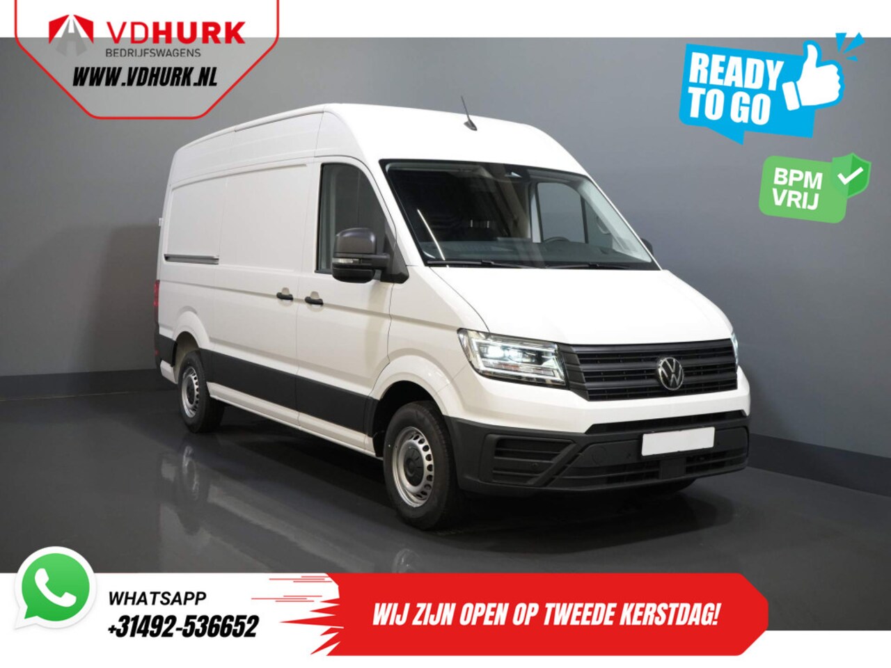 Volkswagen Crafter - 35 140 pk DSG Aut. L3H3 BPM VRIJ! LED/ Virtual Cockpit/ Camera/ Cruise/ Carplay/ Gev.Stoel - AutoWereld.nl