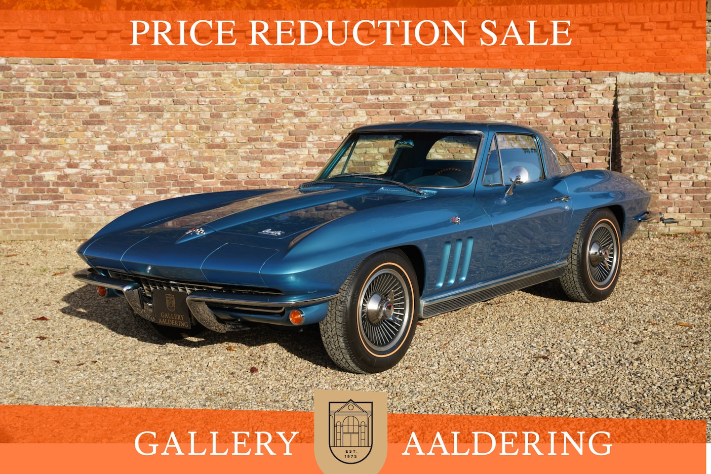 Corvette C2 - Sting Ray PRICE REDUCTION! Blue on Blue - "Nassau Blue Metallic over Bright Blue Vinyl", V - AutoWereld.nl