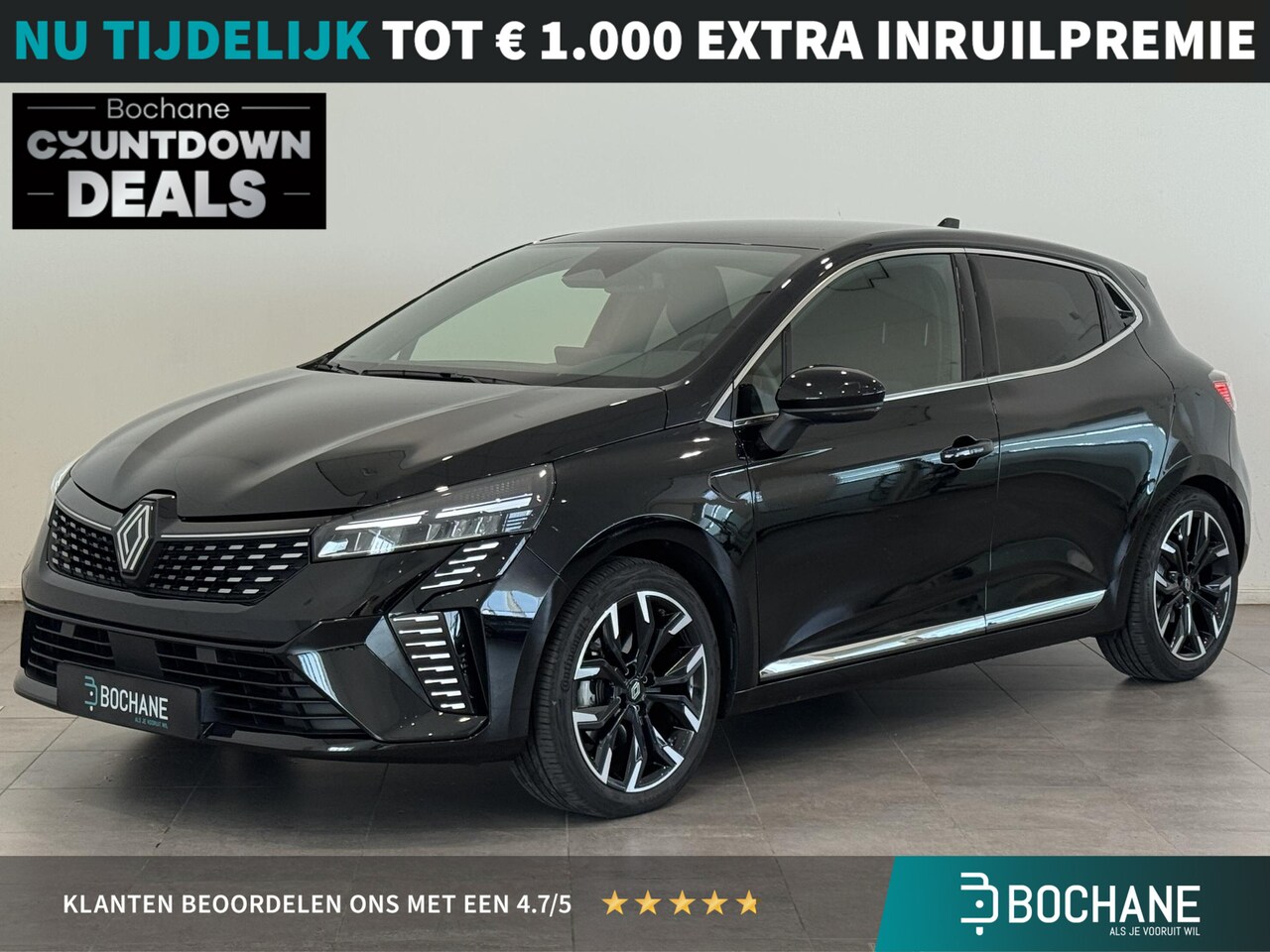 Renault Clio - 1.6 E-Tech Full Hybrid 145 Techno | Navigatie 9,3" | Draadloze telefoonlader | Lichtmetale - AutoWereld.nl