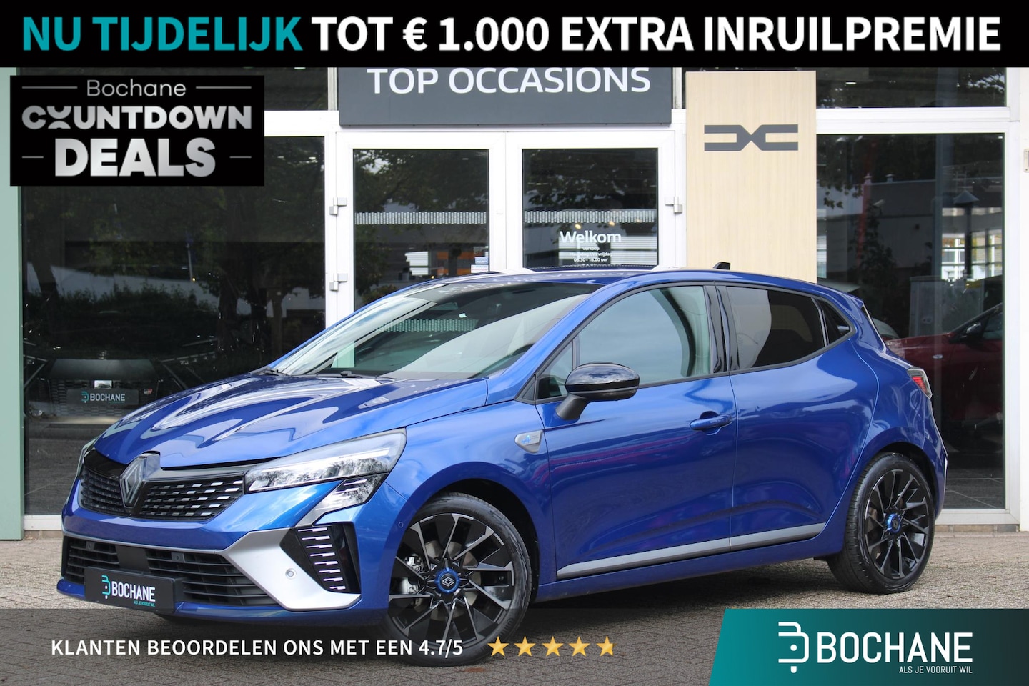 Renault Clio - 1.6 E-Tech Full Hybrid 145 esprit Alpine | Navigatie | 360 Camera | Cruise control | BOSE - AutoWereld.nl