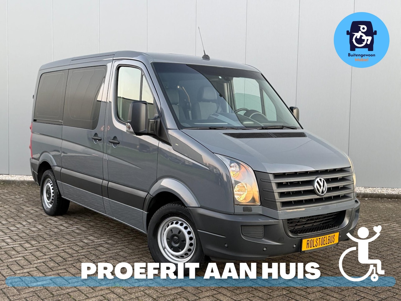 Volkswagen Crafter - Rolstoelbus 6 Persoons (Airco) Laag tarief wegenbelasting - AutoWereld.nl