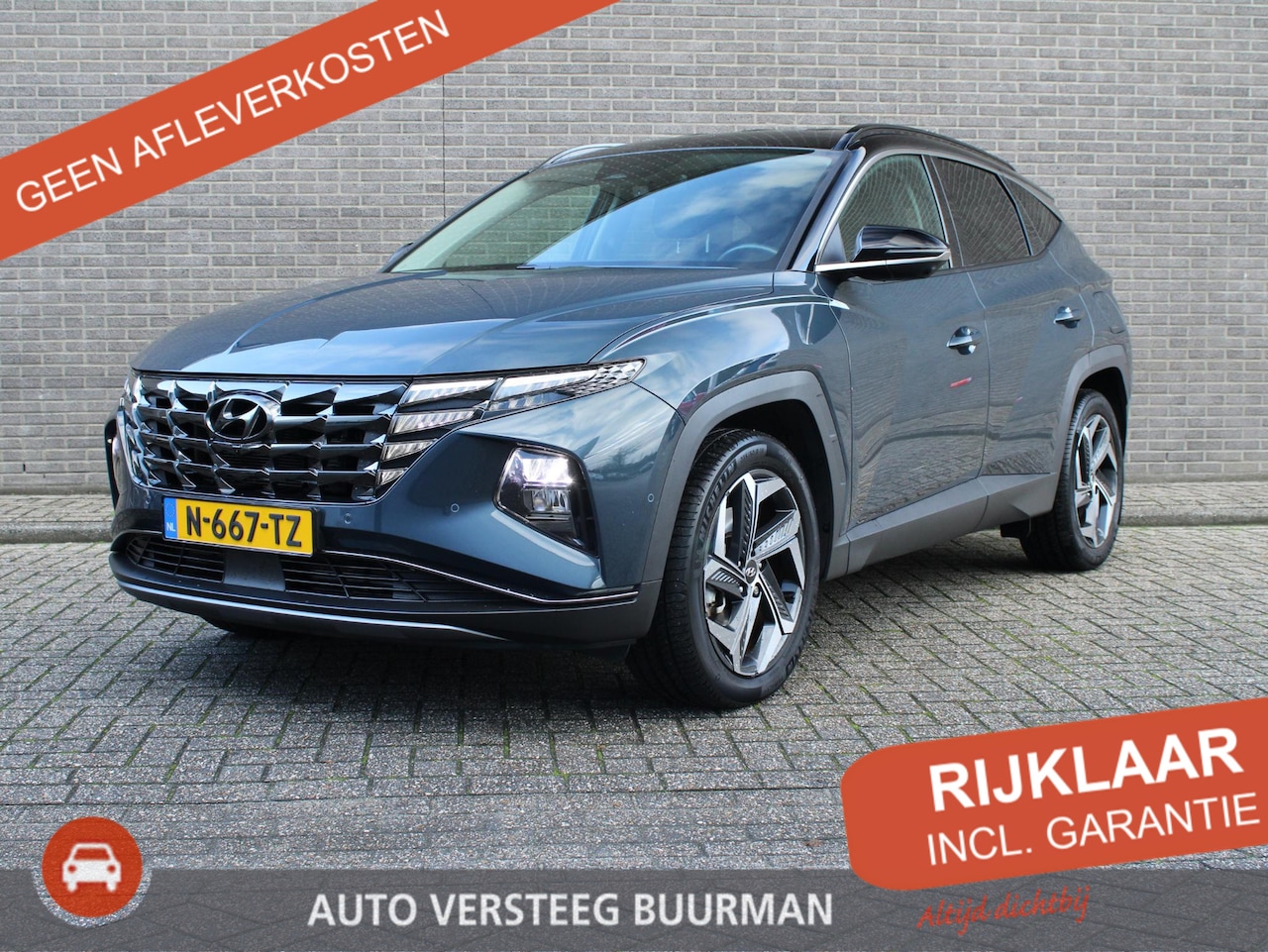 Hyundai Tucson - 1.6 T-GDI HEV Premium Automaat, Keyless Entry/Start, Andr. Auto/Applecarpl., Trekhaak, Led - AutoWereld.nl