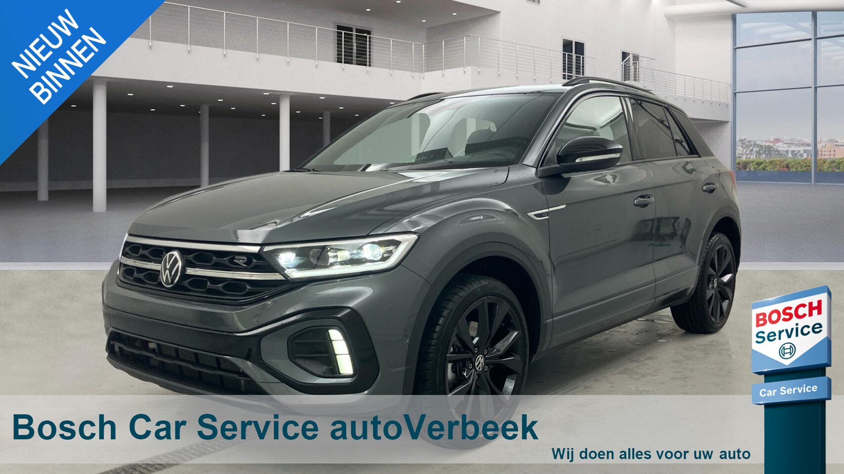 Volkswagen T-Roc - 1.5TSi 150pk R-Line Black Style Edition | Pano | Navi | App-connect | LED Plus | 19" LMV B - AutoWereld.nl