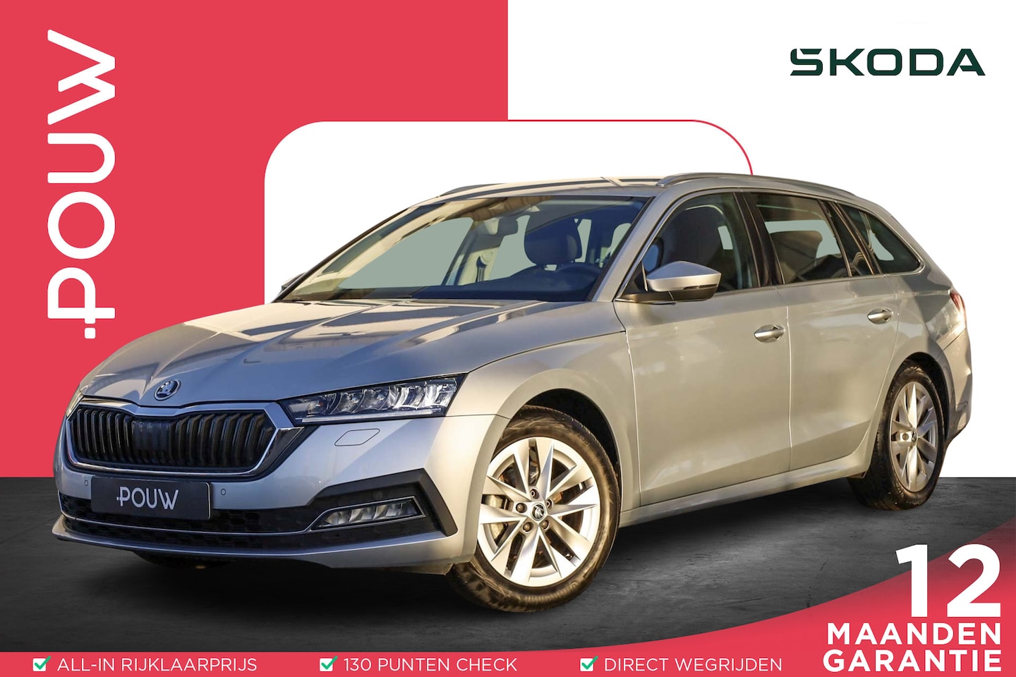 Skoda Octavia Combi - 1.0 TSI 110pk Style | Trekhaak | Navigatie | Stoelverwarming - AutoWereld.nl