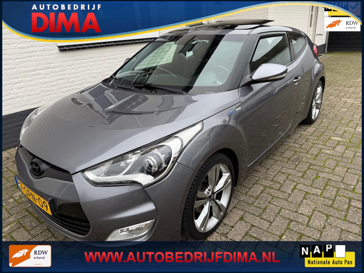 Hyundai Veloster - 1.6 GDI i-Vision/ Pano/ Camera/ Cruise Control/ ECC - AutoWereld.nl