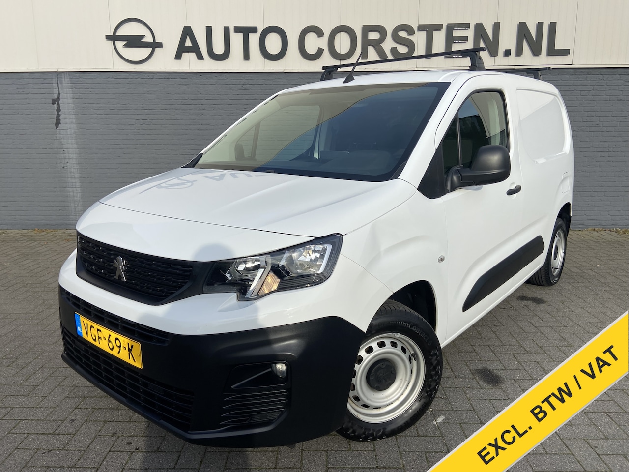 Peugeot Partner - 1.5HDI 3-Pers.Carplay Navi* EURO6 Airco Mirror-Link Cruise Control Pdc Bluetooth Pro Beton - AutoWereld.nl