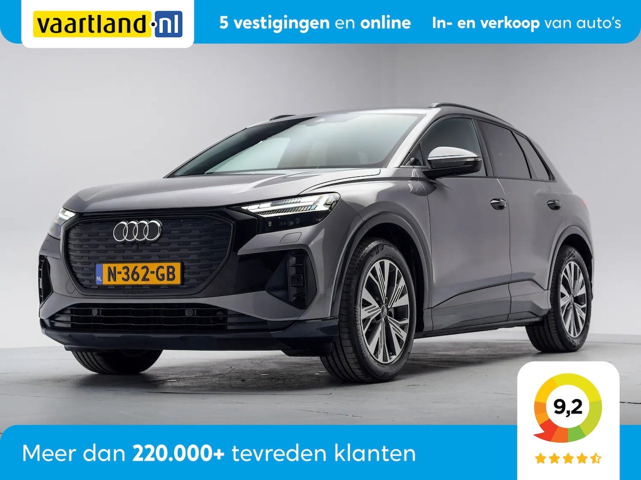 Audi Q4 e-tron - 40 Launch edition Advanced 3-Fase 77 kWh [ Navi Sportstoelen Leder Warmtepomp ] - AutoWereld.nl