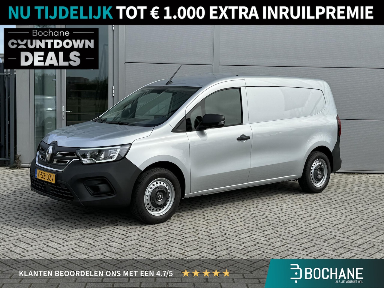 Renault Kangoo E-Tech - Extra L2 44 kWh | QUICK CHARGE 80 KW DC | APPLE CARPLAY / ANDROID AUTO | PARKEER SENSOREN - AutoWereld.nl