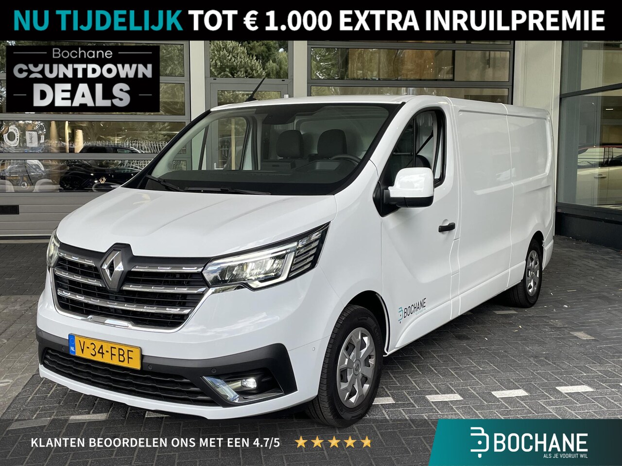 Renault Trafic E-Tech - T29 L2H2 Advance 52 kWh Renault Trafic E-Tech T29 L2H2 52 kWh Airco | Applecarplay/Android - AutoWereld.nl
